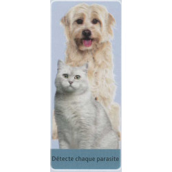 tire tiques, peigne Peigne anti-puces et poussière, 6 cm, en métal, pour chat et chien