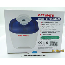 kerbl Fuente de agua Cat Mate de 3 litros para perros y gatos Fuente