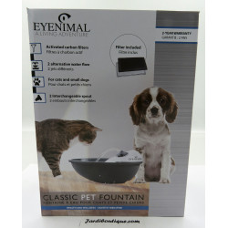 kerbl EYENIMAL Classic Pet Fountain 1,75 l para perros y gatos pequeños Fuente