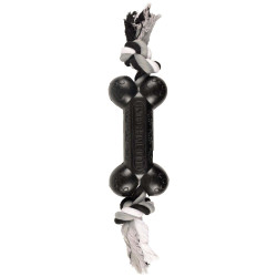 Jeux cordes pour chien Jouet caoutchouc Gladiator haltère et corde 18 cm pour chien