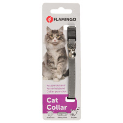 Flamingo Pet Products 1 Reflective silver grey collar for cats Necklace