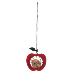 Trixie Mangeoire boule de graisse forme de pomme. pour oiseaux support boule ou pain de graisse