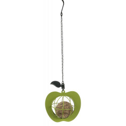 Trixie Mangeoire boule de graisse forme de pomme. pour oiseaux suporte de bola ou almofada de lubrificação