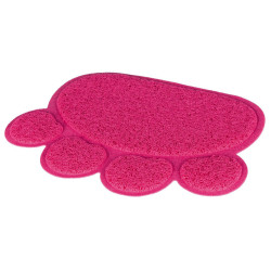 Trixie Tapis pour bac à litière pour chat, couleur rose 40 * 30 cm Tapis a litière