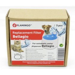 Flamingo Pet Products 3 filtros de repuesto para la fuente BELLAGIO 2 L. Filtro de la fuente