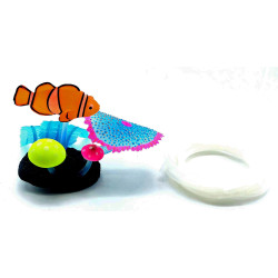 Flamingo Pet Products Décoration Aquarium Fluo. poisson clown avec sortie d'air. couleur aléatoire. Decoratie en andere