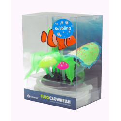 Décoration et autre Décoration Aquarium Fluo. poisson clown avec sortie d'air. couleur aléatoire.