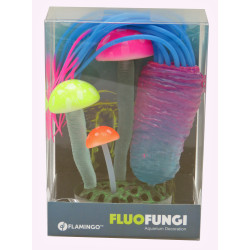 Flamingo Décoration Aquarium Fluo. Anémone et poisson. Taille 7 x 3.5 x 15 cm couleur aléatoire. Decoração e outros