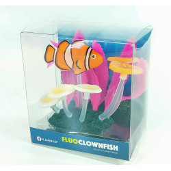 Flamingo Fluo aquarium decoration. Clown fish. 10.5 x 5 x 10 cm. random colour Decoration and other