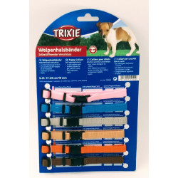 Trixie 6 coleiras S-M 17 a 25 cm x 10 mm para cachorro. cores sortidas Colarinho de cachorro