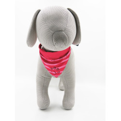 Trixie bandana-Halsband, Größe M-L - fuchsia-farben - für Hund. Bandana