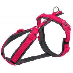 Trixie arnês de trekking para cães tamanho S- M barriga tamanho 44-53 cm cor: rosa e cinzento arreios para cães