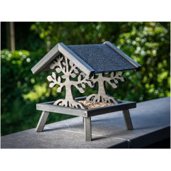 Vadigran Vogelfutterhaus aus Holz, MAGIC, Größe: 30 X 30 X 28 cm. Futterstelle für Samen