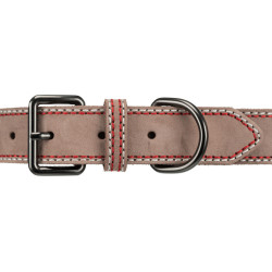 Trixie Lederhalsband. Größe M-L. Cappuccinofarbe. Abmessungen: 39-47 cm/20 mm. für Hund Halsband