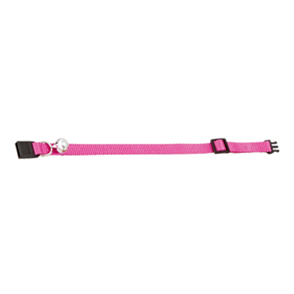 Flamingo Verstellbares Halsband von 19 bis 30 cm. rosa Farbe mit Glocke. für Katze Halsband