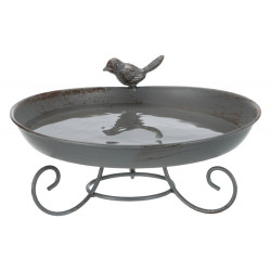 Trixie Abbeveratoio/abbeveratoio per uccelli in metallo o vasca da bagno Abbeveratoi, abbeveratoi e mangiatoie