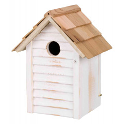 Trixie Caixa de nidificação de madeira 18 x 24 x 15 cm para pequenas aves titmice Birdhouse