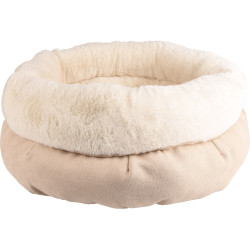 Flamingo Round cushion ø 45 cm x 23 cm. color beige . for cat . range Huben cat cushion and basket