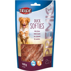 Trixie Duck candy voor honden. 100 g zakje. PREMIO Eendensofties Hondentraktaties
