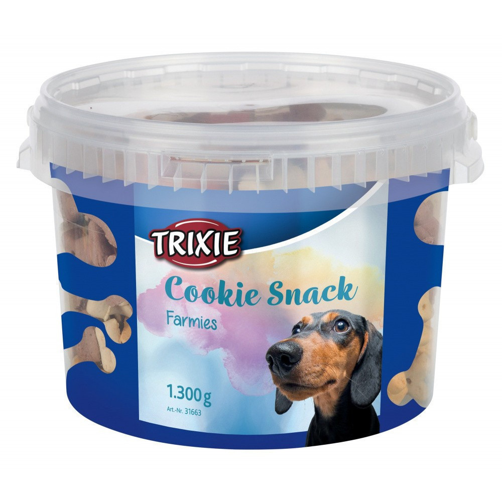 Trixie Cookie Snack Farmies. Hondenvoer 1,3 kg. Hondentraktaties