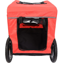 Flamingo Trailer DOGGY LINER ROMERO red and black. 60 x 43 x 51 cm. for dog Transport