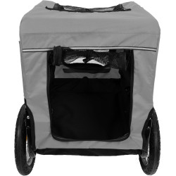 Flamingo DOGGY LINER ROMERO trailer black and grey. 60 x 43 x 51 cm. for dogs Transport