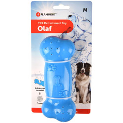 Jouets à mâcher pour chien jouet rafraîchissant OLAF os pour chien. en TPR longueur 16.5 cm