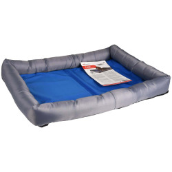 Flamingo Refreshing cushion FRESK. size M. 60 x 50 x 8.5 cm. blue/grey. for dog. Cooling mat