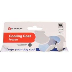 Flamingo Refreshing coat FROZEN grey. length 30 cm. ø 38-48 cm. for dogs. Dog safety