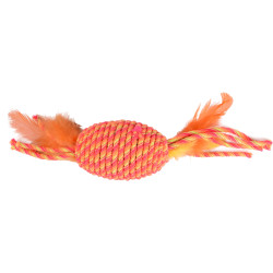 Flamingo orange BIBI-Rolle 29 cm. Katzenspielzeug . Spiele