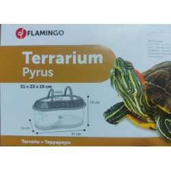 Flamingo Pyrus Terrarium voor schildpadden. 31 x 23 x 15 cm. voor amfibie. Terrarium