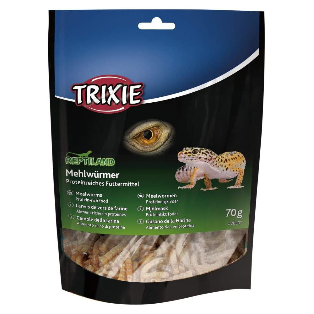 Trixie Larvas de gusano de la harina seca 70 GR Alimentos