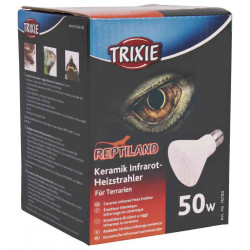 Trixie Emetteur céramique de chauffage infrarouge 50 W pour reptiles Matériel chauffant