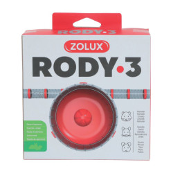 zolux 1 Ruota di esercizio silenziosa per gabbia Rody3 . colore rosso. dimensioni ø 14 cm x 5 cm . per roditori. Ruota
