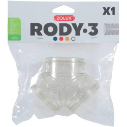 zolux Y-tube Rody grey transparent. size ø 5 cm . for rodents. Tubes and tunnels