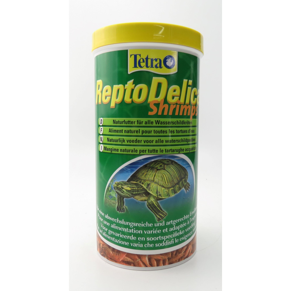 Nourriture Aliment naturel pour toutes les tortues d'eau crevettes entières séchés 1000ml/100g