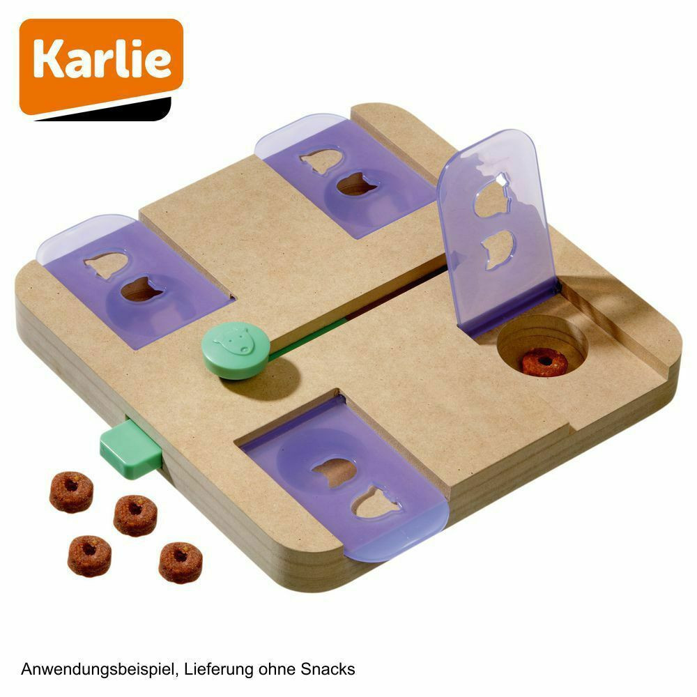 Karlie dOGGY brain train safe puzzle game. 28 x 25 x 4.5 cm. dog game Games has reward candy