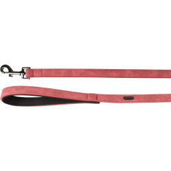 Flamingo 1 meter X 20 mm DELU red dog leash. Laisse enrouleur chien