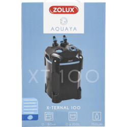 zolux X-ternal 100 pompvermogen 9,3 w debiet max 750l/h max 100l aquariumpomp