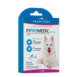 Francodex 4 Fipromedic 268 mg-Pipetten. Für Hunde von 20 kg bis 40 kg. antiparasitär Pipetten gegen Schädlinge