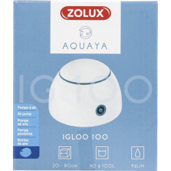zolux Bomba de aire iglú 100 blanco potencia 1,8 W flujo máximo 96 L/H. para el acuario. Bombas de aire