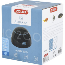 zolux Bomba de ar igloo 200 de potência preta 2,0 W fluxo máximo de 120 L/H. para aquário. Bombas de ar