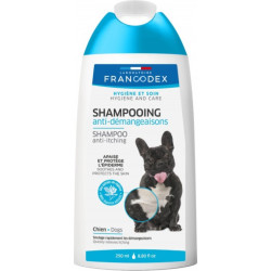 Francodex Shampooing Anti-Démangeaisons Pour Chiens. 250 ml. Shampoing