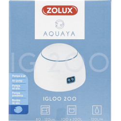 zolux Bomba de ar iglu de 200 W de potência branca 2,0 W de fluxo máximo de 120 L/H. para aquário. Bombas de ar
