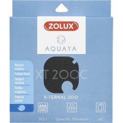 zolux Filtro para bomba x-ternal 200, filtro de espuma de carbono XT 200 C x2. para aquário. Meios filtrantes, acessórios