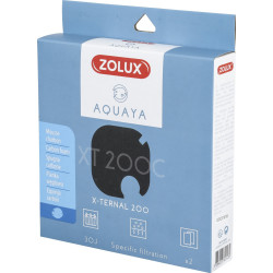 zolux Filtre pour pompe x-ternal 200, filtre XT 200 C mousse charbon x2. pour aquarium. Masses filtrantes, accessoires