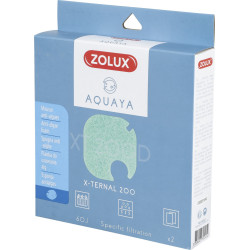 zolux Filtro para bomba x-ternal 200, filtro XT 200 D de espuma antialgas x2. para acuario. Medios filtrantes, accesorios