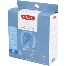 zolux Filtro para bomba x-ternal 200, filtro XT 200 A medio de espuma azul x2. para acuario. Medios filtrantes, accesorios