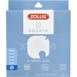 zolux Filter voor pomp x-ternal 200, filter XT 200 B perlon x 2. voor aquarium. Filtermedia, toebehoren