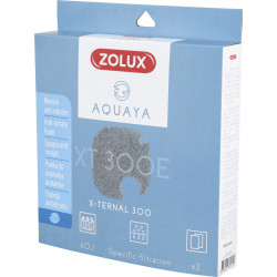 zolux Filter voor pomp x-ternal 300, filter XT 300 E anti-nitraatschuim x 2. voor aquarium. Filtermedia, toebehoren
